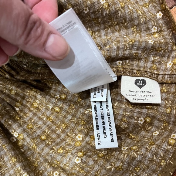 Nwot Madewell size small tie tank top - Picture 3 of 8